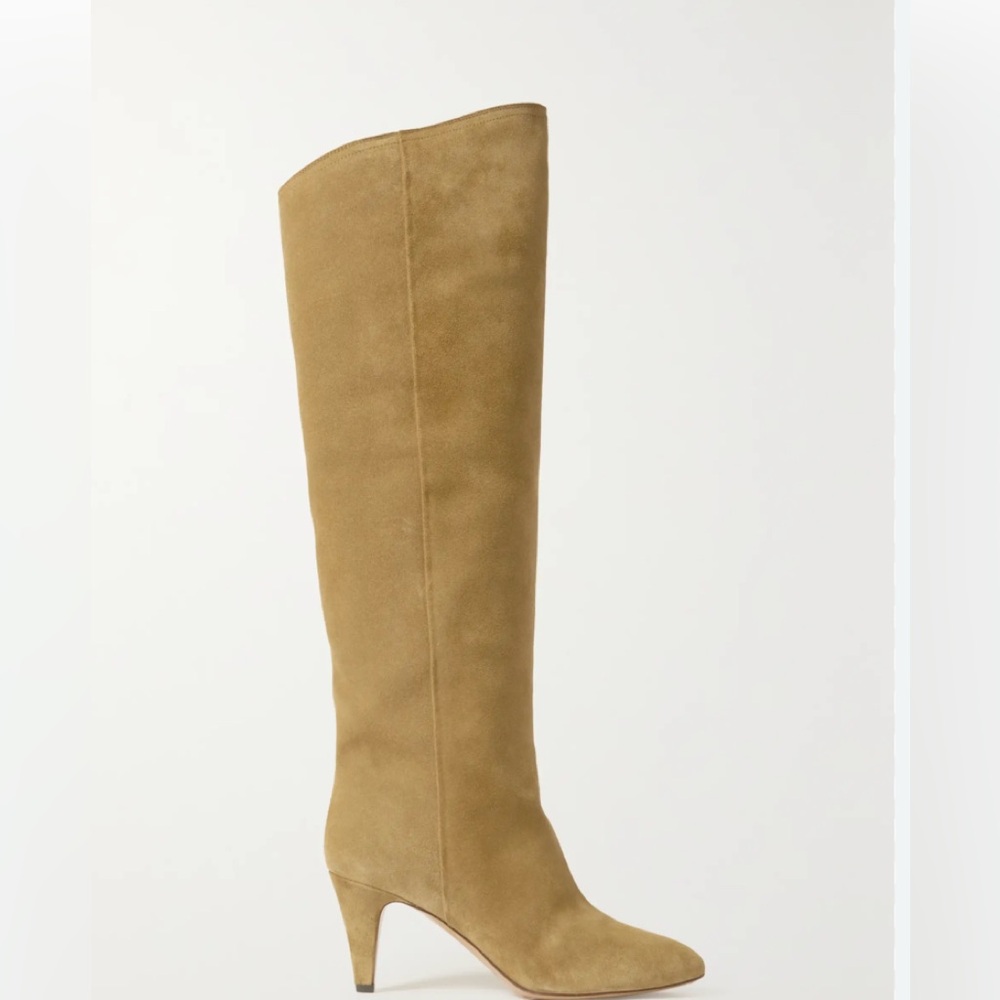 Isabel Marant Laspi Taupe Suede Knee Boots 36=6